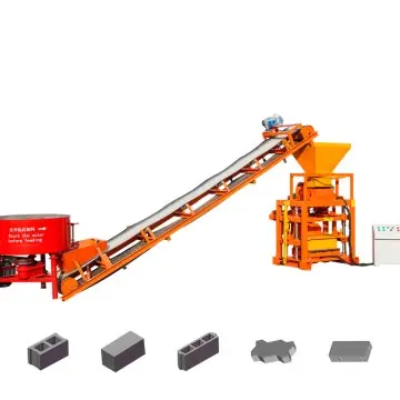 QTJ4-35 Semi-automatic concrete brick/block making machine