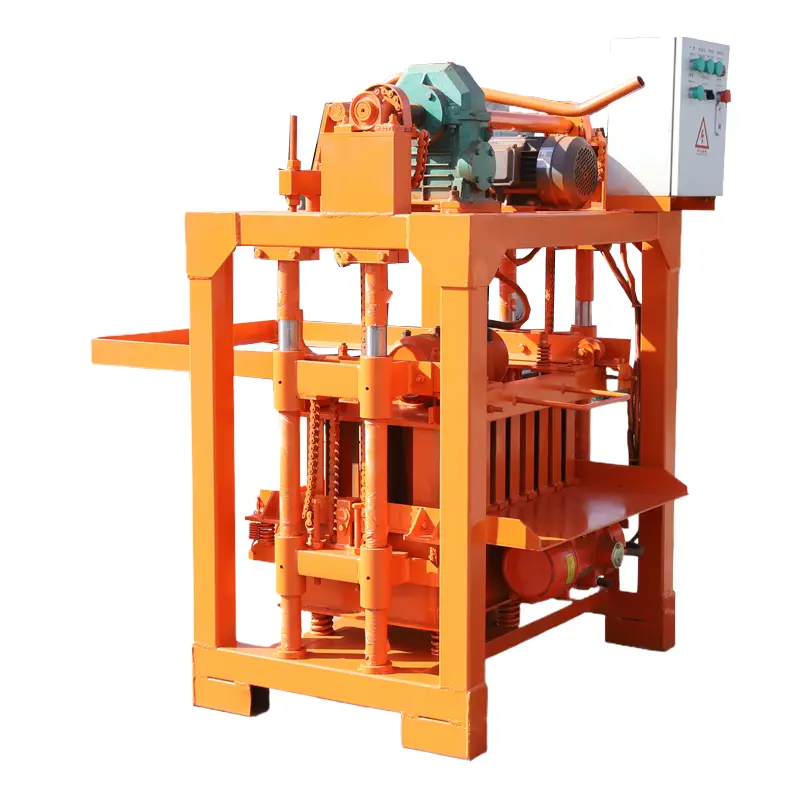 QM4-40 semi-automatic concrete brick/block making machine