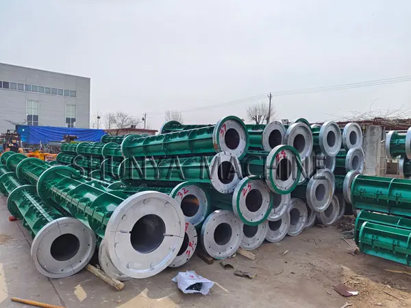 Concrete pole making machine