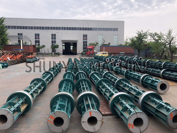 Concrete pole production line