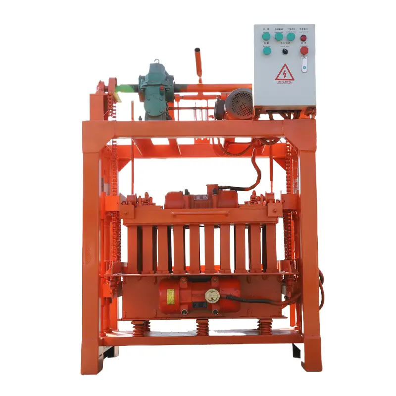 QM4-40 semi-automatic concrete brick/block making machine