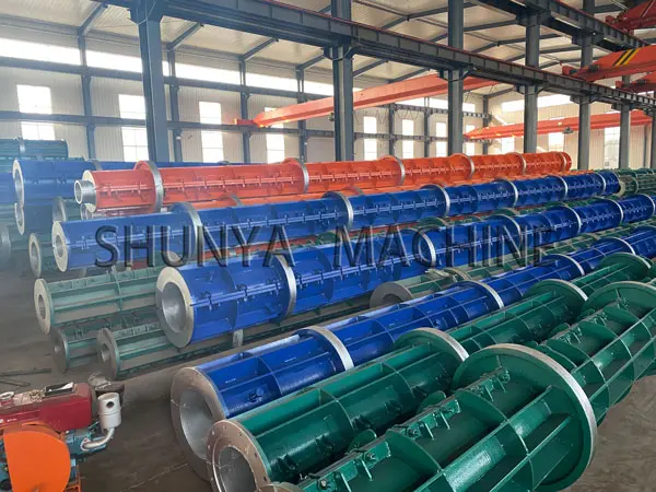 Concrete electric pole machines