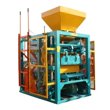 QTJ4-24 Semi-automatic concrete brick/block making machine