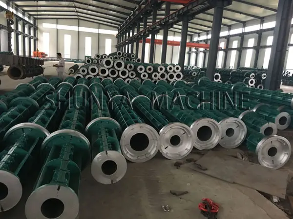 Concrete pole making machine